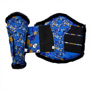 <b>Kids</b> Cartoon <b>Horse</b> Saddle Pad Set with <b>Boots</b> and Ear Bonnet - Product Image 3