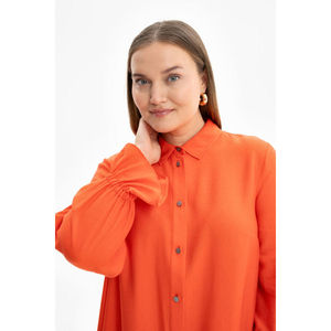 Chiffon <b>Linen</b> Knit Cotton Tunic with Ruffled Hem Casual Fashion Print <b>Top</b> for Spring Summer Parties - Product Image 5