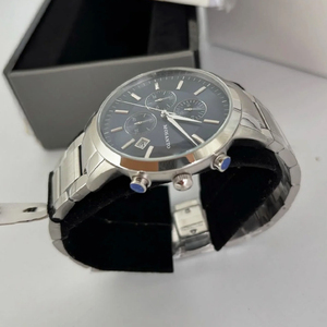 ファッショナブルなメンズ スリーアイ クロノグラフ スチール ストラップ ブルー ダイヤル クォーツ メンズ ウォッチ AR11164 - Product Image 6