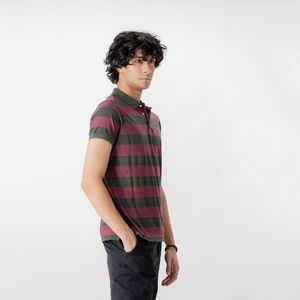 Suministro de fábrica para hombre de secado rápido para Polo 100% algodón transpirable de punto botón alto Color sólido logotipo personalizado estampado liso - Product Image 3