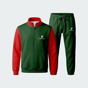 Nuevo Conjunto Deportivo Ligero y Transpirable para Hombre con Cierre de Cremallera de un Cuarto, Cordón Ajustable, Estilo Casual y Urbano - Product Image 1