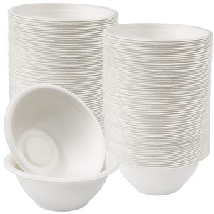 Bols à gâteau commerciaux en papier kraft brun écologique et recyclable, résistants à la graisse, fabriqués en Inde, avec couvercles, gaufrés, pour la restauration rapide - Product Image 1