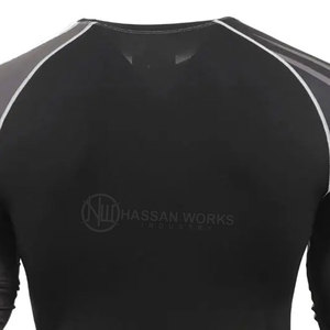 Créez votre propre rashguard pour homme - Respirant, écologique, en spandex/polyester, séchage rapide, manches longues, imprimé par transfert thermique - Product Image 6