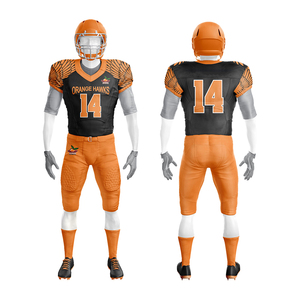 Camiseta y pantalones de fútbol americano personalizados, diseño de sublimación completa, número de nombre personalizado, ropa de equipo, fábrica OEM - Product Image 1