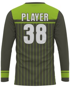 Camiseta de secado rápido ecológica de alta calidad sublimada con estampado personalizado suelto de manga larga 100% poliéster de punto transpirable - Product Image 2