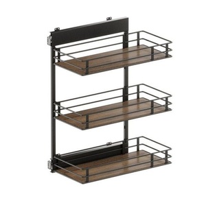 ชั้นวางของในครัวทำจากโลหะแข็งแรง ทนทาน พร้อมชั้นวางที่แข็งแรง ทนทาน ใช้จัดระเบียบขวดโหล อุปกรณ์ทำครัว และของใช้ในครัวอย่างมีประสิทธิภาพ - Product Image 2