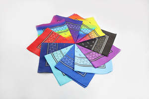 Manufacturing China Popular Soft Reliable Quality Polyester Tie Dye <b>Handkerchief</b> Bandana - Product Image 3