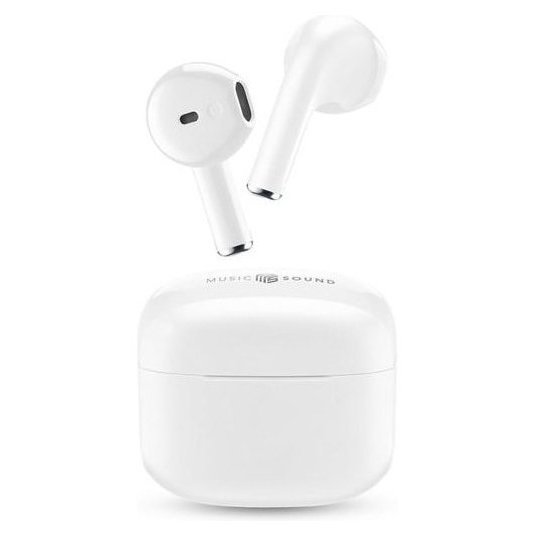 MUSIC SOUND Swag TWS White for Microphone Earphones with Digital Display In-Ear Design BT 5.0 3 Hours Playtime