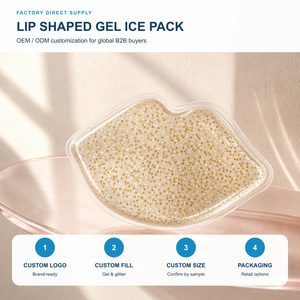 Packs de gel PVC réutilisables en forme de mini-lèvres avec logo personnalisé, compresses chaudes et froides en forme de lèvres pour la beauté, les spas médicaux et les injections de comblement <span class=keywords><strong>des</strong></span> lèvres - Product Image 1