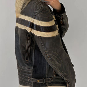 Varsity Jacket Femmes Imprimé Essentiel personnalisé véritable Veste Printemps Automne Veste pour moto outwork - Product Image 5