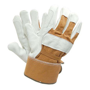 Gants de travail de gréeur de sécurité en cuir de vachette à usage industriel de qualité supérieure Protection des mains à usage intensif Gants de travail canadiens - Product Image 5