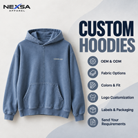 Sweat à capuche oversize délavé pour homme, coupe épaules tombantes, personnalisable avec logo, vente en gros pour streetwear décontracté
