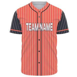 Jersey de béisbol con botones y degradado personalizado para hombres y mujeres, camiseta de entrenamiento para jóvenes con logotipo de número de nombre impreso cosido incluido - Product Image 2