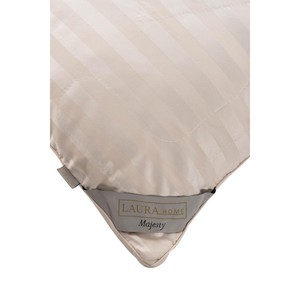 Almohada de Lujo Varol Majesti Beige 50x70, Almohada en Forma de Cuña con Logotipo Personalizado para Dormitorio, Silicona Satinada Refrescante, Ideal para Dormir - Product Image 2