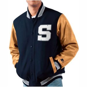 Veste de baseball universitaire pour hommes veste universitaire haute qualité polaire Baseball Letterman Varsity Bomber Jacket Design personnalisé - Product Image 6