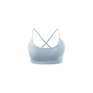 2026 Summer Women's High-Waisted Anti-Bacterial Breathable Spandex/Nylon High Support Crew <b>Neck</b> Yoga Sports Bra Removable <b>Pads</b> - Product Image 5