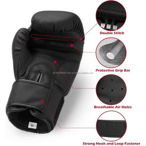 Guantes de Boxeo de Piel para Kickboxing, 16oz, para Sparring, Entrenamiento de Artes Marciales, con Logotipo Personalizado - Product Image 4