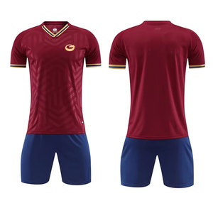 Uniforme de football unisexe sur mesure en gros 100% polyester léger à séchage rapide respirant à manches courtes toutes saisons - Product Image 1