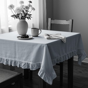 Anthracite <b>Tablecloth</b> Single Size for Dining Tables Polyester Fabric for Hotels and <b>Parties</b> 100x100cm 39" - Product Image 3