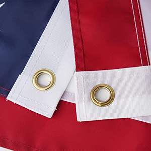 Lot de 2 drapeaux américains 2x3 pour extérieur, fabriqués aux États-Unis, résistants au vent fort, étoiles brodées, durables par tous les temps, USA TOP FLAGSINC - Product Image 4
