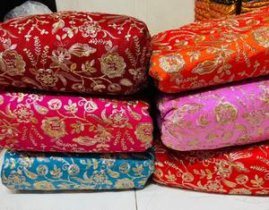 วัสดุผ้าปักแจ็คการ์ดแบบไม่ซ้ำใครวัสดุผ้าใยสังเคราะห์ระบายอากาศสำหรับตกแต่งงานแต่งงานมีเลื่อม - Product Image 4