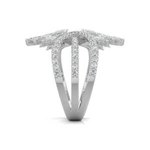 Bague en diamant Marquise Cluster en or blanc 14 carats 2,26 ct VCRK-004-14K-WG-VS-GHI - Product Image 3