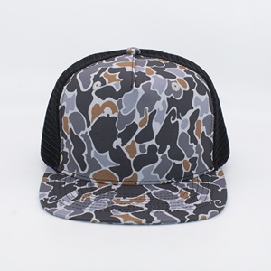 หมวกแก็ปหมวกทัคเกอร์ผ้าตาข่าย5แผงแบบสปอร์ตออกแบบโลโก้ได้ตามต้องการ - Product Image 2