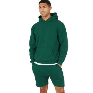 Ensemble tendance pour homme : sweat à capuche et short en coton et polyester léger, idéal pour l'été, la gym, l'entraînement, le streetwear, personnalisable OEM - Product Image 2