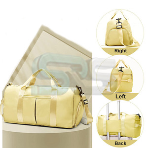 Logo personnalisé élégant sac polochon imperméable Polyester sac de voyage de gymnastique 2025 grande capacité léger Fitness extérieur sac polochon - Product Image 3