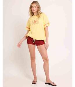 เสื้อยืดผู้หญิงพิมพ์ลายกราฟิกสไตล์สตรีทแวร์แบบหลวมๆ ใส่สบาย น้ำหนักเบา เป็นมิตรกับสิ่งแวดล้อม  สามารถปรับแต่งได้ - Product Image 1