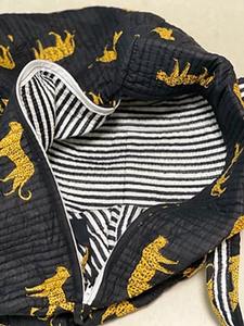 กระเป๋าดัฟเฟิลกระเป๋าเดินทางผ้าฝ้ายลายเสือป่าอินเดียสำหรับผู้หญิงทนทานจุของได้มากกระเป๋าเดินทางแบบมีซิปดีไซน์สุดหรู - Product Image 2