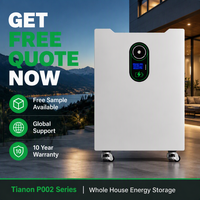 Batterie LiFePO4 Tianon 51,2 V 16 kWh de qualité A, montée sur rack, IP21, pour stockage d'énergie domestique (ESS) - Fabrication chinoise