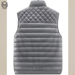 Chaleco Acolchado con Cremallera para Hombre, Invierno, 100% Poliéster, Ecológico, Resistente al Viento, Secado Rápido, con Capucha, Relleno de Algodón, Personalizable - Product Image 2