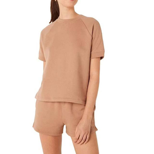 Conjunto de verano para mujer, traje informal elegante de dos piezas para exteriores y vacaciones, conjunto de verano para mujer, traje de salón de tela suave - Product Image 1