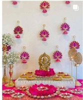 Tendance indien traditionnel Lotus tenture murale décor à la maison décoration murale scène toile de fond Temple toile de fond Festival décor