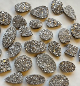 พลอยเทียมธรรมชาติดรูซี่อัญมณีหลวมทำด้วยมือคริสตัลแร่ควอตซ์บำบัดอัญมณีหลวมสำหรับเครื่องประดับ - Product Image 3