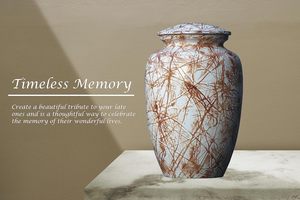 Adult Cremation Urns for Male/Female Funeral Urn for Human Ashes Decorative Urns for Ashes <b>Large</b> <b>Keepsake</b> <b>Box</b> (White) - Product Image 6