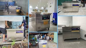 เครื่องล้างจานอัลตราโซนิกเชิงพาณิชย์รุ่นราห์มา RB800 พร้อมระบบทำความสะอาดด้วยน้ำร้อนและความจุ 121 ลิตร - Product Image 5