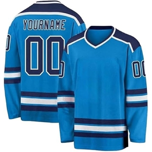 Nueva camiseta de hockey sobre hielo de poliéster de jugadores profesionales personalizados OEM para hombres - Product Image 3