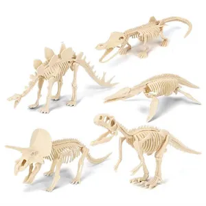 Dinosaure jurassique pour enfants, jouet d'excavation astronomique fossile tyrannosaure Triceratops modèle garçon creuser trésor cadeau