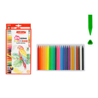 Ensemble de 24 crayons de cire de couleur en forme triangulaire Plastistar Corps antidérapant 12 cm Ensembles pour femmes