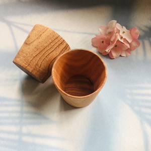 Wholesale Traditional Handicraft Wooden <b>Drinking</b> <b>Cup</b> 7x8 cm with Customized Logo <b>Cup</b> Wood From Vietnam Eco-friendly Material - Product Image 5