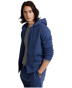 Sweat à capuche thermique zippé en molleton épais 100 % coton, coupe classique, imperméable et écologique, de haute qualité OEM pour hommes - Product Image 5
