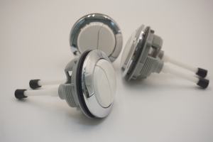 Botón de Inodoro de Doble Presión Cromado de Plástico ABS Chung Long, Logotipo Personalizado OEM, Diseño Tradicional Ecológico para Baño - Product Image 3