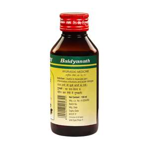 Huile de massage ayurvédique Baidyanath Mahavishgarbh 100 ml Efficace pour les douleurs musculaires et articulaires - Product Image 1