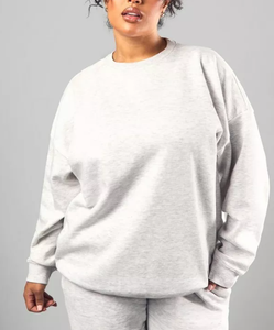 Logo personnalisé Sweat-shirt surdimensionné pour femmes du Bangladesh 100% coton 380 GSM Heavyweight Fleece High Street Casual Fashion - Product Image 1