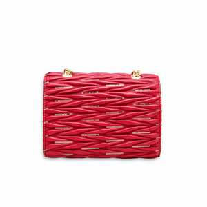 กระเป๋า P55596อุปกรณ์เปิดไหล่ลำลองสีน้ำตาลแดงขนาดมาตรฐาน500กรัม - Product Image 1