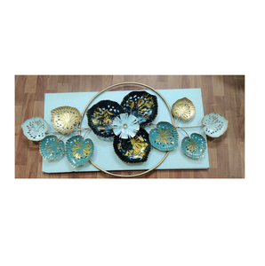 การออกแบบดอกไม้ตกแต่งผนังในร่มกลางแจ้งเหล็กแขวนผนังโรงแรมร้านอาหารบ้านห้องนั่งเล่นห้องนอนตกแต่งศิลปะ - Product Image 1