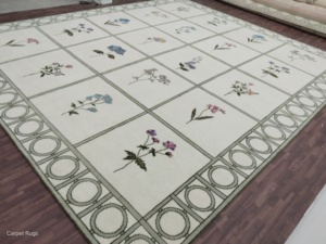 Alfombra de oración Oushak de marfil melocotón antiguo, juego de alfombras de lujo para el hogar para sala de estar, algodón hecho a mano, pedido mínimo de 1 pieza - Product Image 3