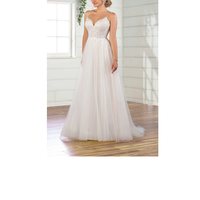 Nouvelle Arrivée Robe de Mariée de Luxe Longue en Dentelle à Imprimé Floral avec Logo Personnalisé 100% Contrôlée Qualité (QC) Grandes Tailles